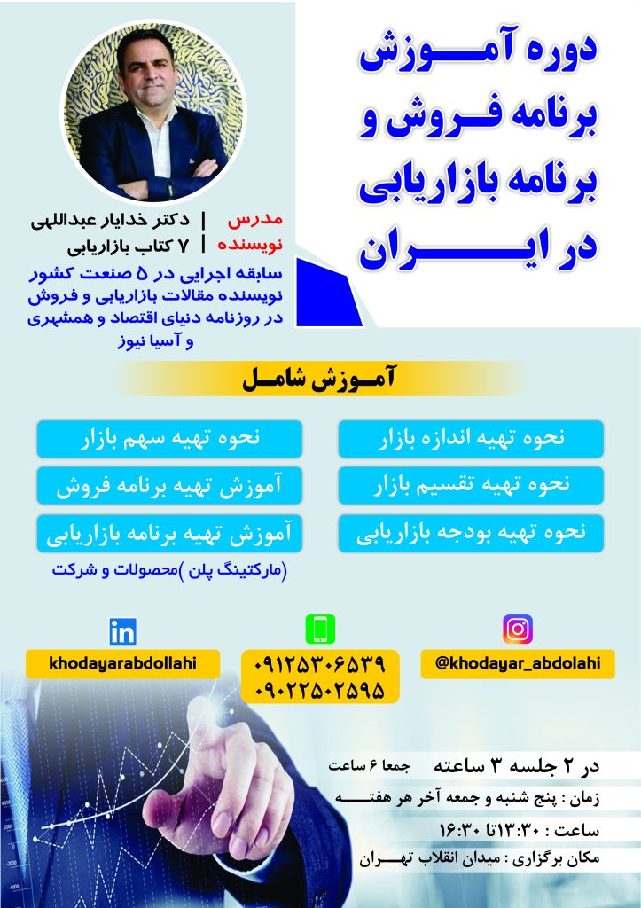 آموزش برنامه بازاریابی (MARKETING PLAN) و برنامه فروش(SALES PLAN) در ایران
